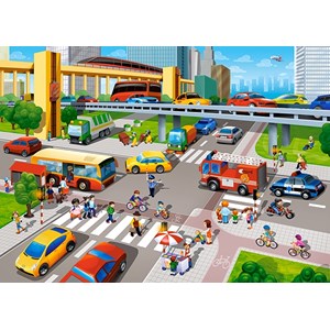 Castorland (B-066131) - "City Rush" - 60 pieces puzzle