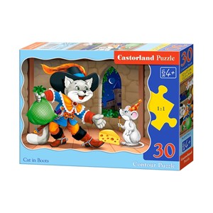 Castorland (B-03730) - "Cat in Boots" - 30 pieces puzzle