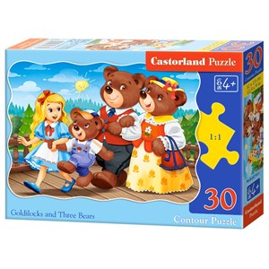 Castorland (B-03716) - "Goldilocks and Three Bears" - 30 pieces puzzle