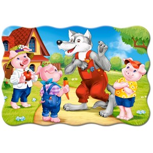 Castorland (C-02399) - "Three Little Pigs" - 20 pieces puzzle