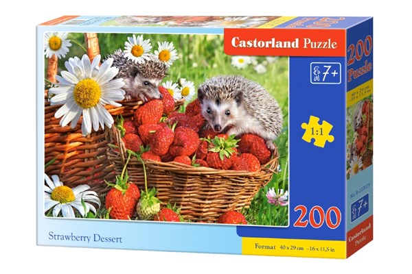 Castorland (B-222025) - "Strawberry Dessert" - 200 pieces puzzle