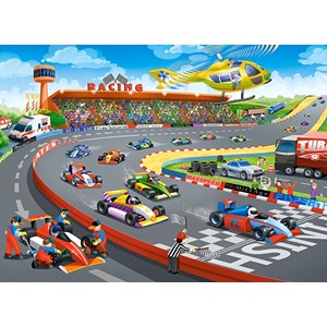 Castorland (B-111046) - "Formula Racing" - 100 pieces puzzle