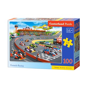 Castorland (B-111046) - "Formula Racing" - 100 pieces puzzle