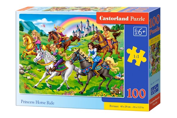 Castorland (B-111053) - "Princess Horse Ride" - 100 pieces puzzle
