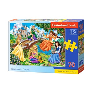 Castorland (B-070022) - "Princesses in Garden" - 70 pieces puzzle