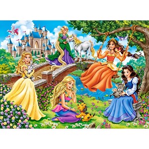 Castorland (B-070022) - "Princesses in Garden" - 70 pieces puzzle