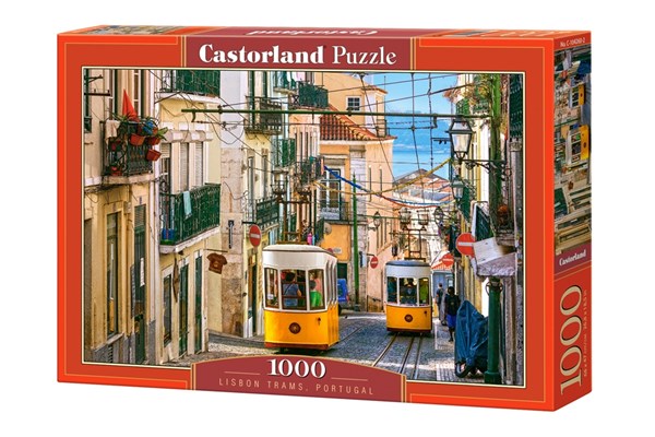 Castorland (C-104260) - "Lisbon Trams, Portugal" - 1000 pieces puzzle