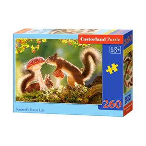 Castorland (B-27521) - "Squirrel's Forest Life" - 260 pieces puzzle
