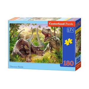 Castorland (B-018413) - "Dinosaur Battle" - 180 pieces puzzle