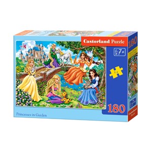 Castorland (B-018383) - "Princesses in Garden" - 180 pieces puzzle