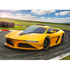 Castorland (B-13500) - "Yellow Sportscar" - 120 pieces puzzle