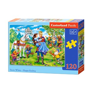 Castorland (B-13463) - "Snow White, Happy Ending" - 120 pieces puzzle