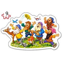 Castorland (B-005109) - "Snow White's Story" - 3 4 6 9 pieces puzzle