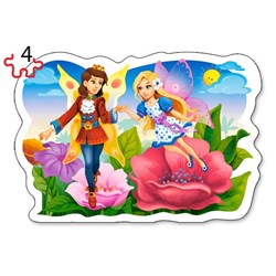 Castorland (B-005093) - "Fairytale Love" - 3 4 6 9 pieces puzzle