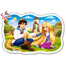 Castorland (B-005093) - "Fairytale Love" - 3 4 6 9 pieces puzzle
