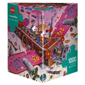 Heye (29887) - Guillermo Mordillo: "Fly With Me!" - 1000 pieces puzzle