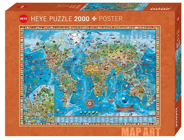 Heye (29846) - Rajko Zigic: "Amazing World" - 2000 pieces puzzle