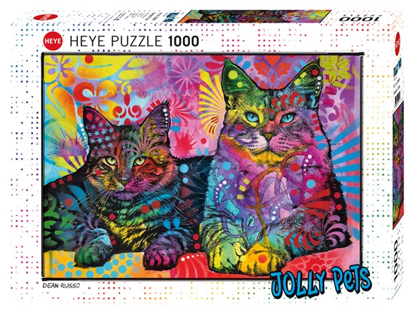 Heye (29864) - Dean Russo: "Devoted 2 Cats" - 1000 pieces puzzle