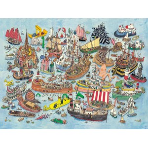 Heye (29891) - Mattias Adolfsson: "Regatta" - 1500 pieces puzzle
