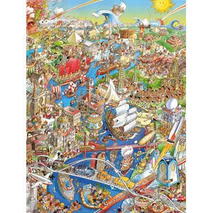 Heye (29890) - Hugo Prades: "History River" - 1500 pieces puzzle
