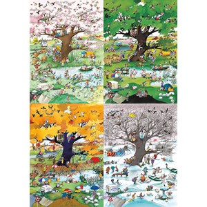 Heye (29873) - Roger Blachon: "4 Seasons" - 2000 pieces puzzle