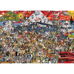 Heye (29848) - Alex Bennett: "British Music History" - 2000 pieces puzzle