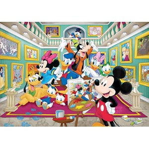 Educa (17695) - "Mickey Art Gallery" - 1000 pieces puzzle