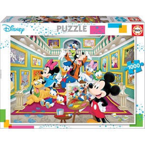 Educa (17695) - "Mickey Art Gallery" - 1000 pieces puzzle