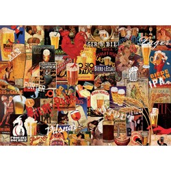 Educa (17970) - "Vintage Beer Collage" - 1000 pieces puzzle