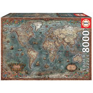 Educa (18017) - "Historical World Map" - 8000 pieces puzzle