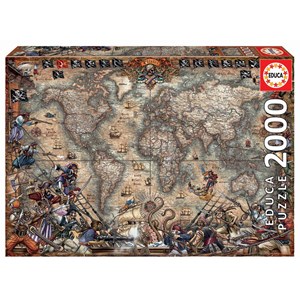Educa (18008) - "Pirates Map" - 2000 pieces puzzle