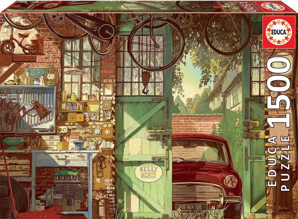 Educa (18005) - Arly Jones: "Old Garage" - 1500 pieces puzzle