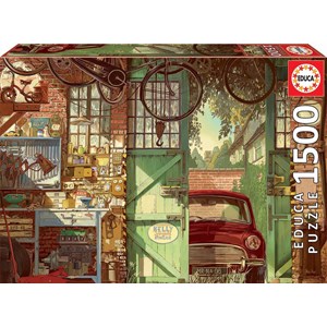 Educa (18005) - Arly Jones: "Old Garage" - 1500 pieces puzzle