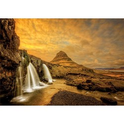 Educa (17971) - "Kirkjufellsfoss Waterfall, Iceland" - 1000 pieces puzzle