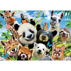Educa (18117) - "Llama Drama Selfie" - 1000 pieces puzzle