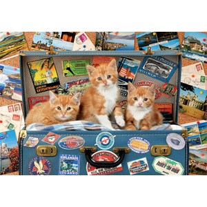 Educa (18065) - "Travelling kittens" - 200 pieces puzzle