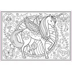 Educa (17828) - "Unicorn Colouring Puzzle" - 150 pieces puzzle