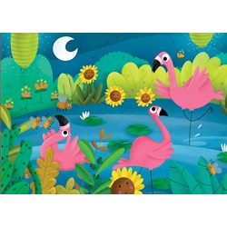 Educa (18073) - "Flamingos" - 48 pieces puzzle