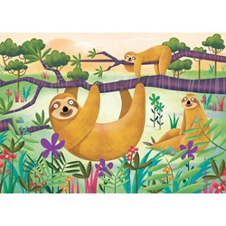 Educa (18077) - "Sloths" - 48 pieces puzzle