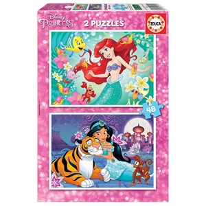 Educa (18213) - "Ariel and Jasmine" - 48 pieces puzzle