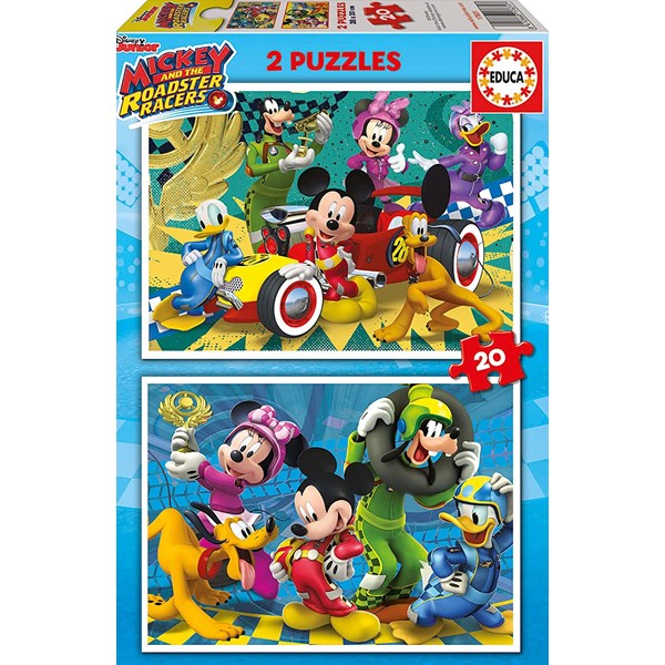 Educa (17631) - "Mickey and the Roadster Racers" - 20 pieces puzzle