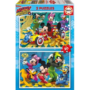 Educa (17631) - "Mickey and the Roadster Racers" - 20 pieces puzzle