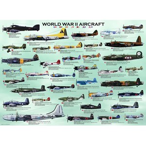 Eurographics (8300-0075) - "World War II Aircraft" - 300 pieces puzzle