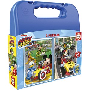 Educa (17639) - "Mickey and the Roadster Racers Case" - 20 pieces puzzle