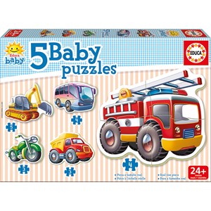 Educa (14866) - "Baby vehicles" - 3 4 5 pieces puzzle