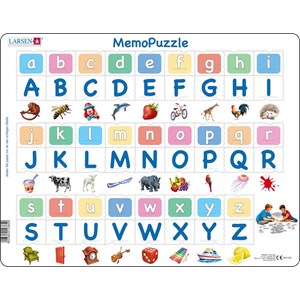 Larsen (GP426-DE) - "MemoPuzzle. The Alphabet" - 26 pieces puzzle