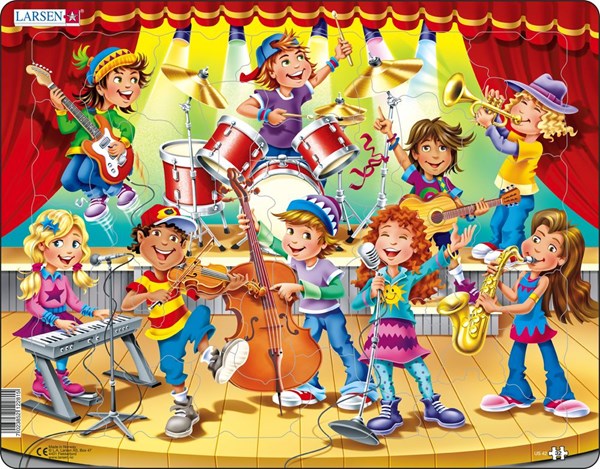 Larsen (US42) - "Kids Band" - 32 pieces puzzle