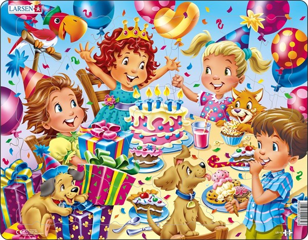 Larsen (US40) - "Birthday Party" - 20 pieces puzzle