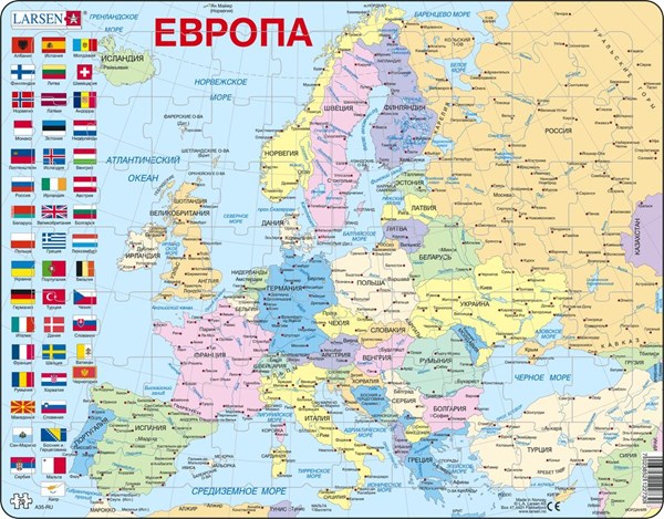 Larsen (A35-RU) - "Europe - RU" - 70 pieces puzzle