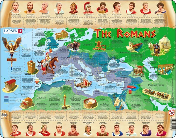 Larsen (HL4-GB) - "The Romans" - 110 pieces puzzle